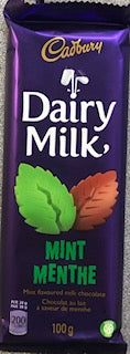 Cadbury Dairy Milk Mint Bar 90g- Canadian