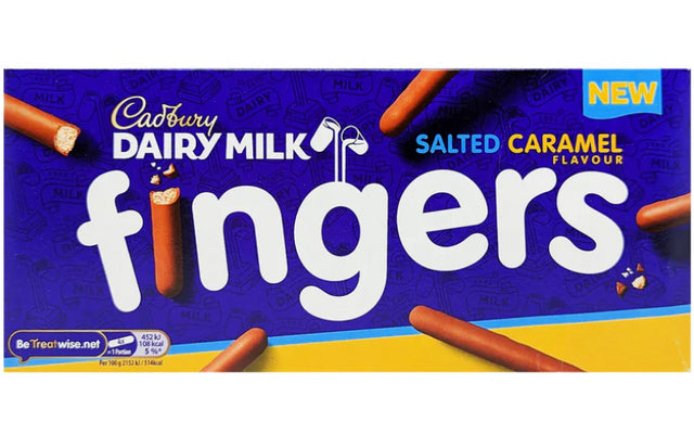 Cadbury Finger Salted Caramel Chocolate Biscuits 114g