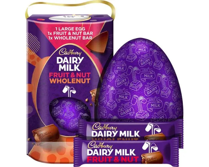 Cadbury Fruit & Nut - Wholenut Indulgence Easter Egg 249g - FRAGILE