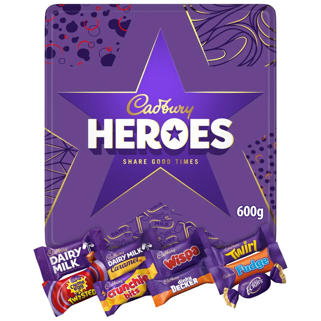 Cadbury Heroes Tin 600g  - FRAGILE - CHRISTMAS