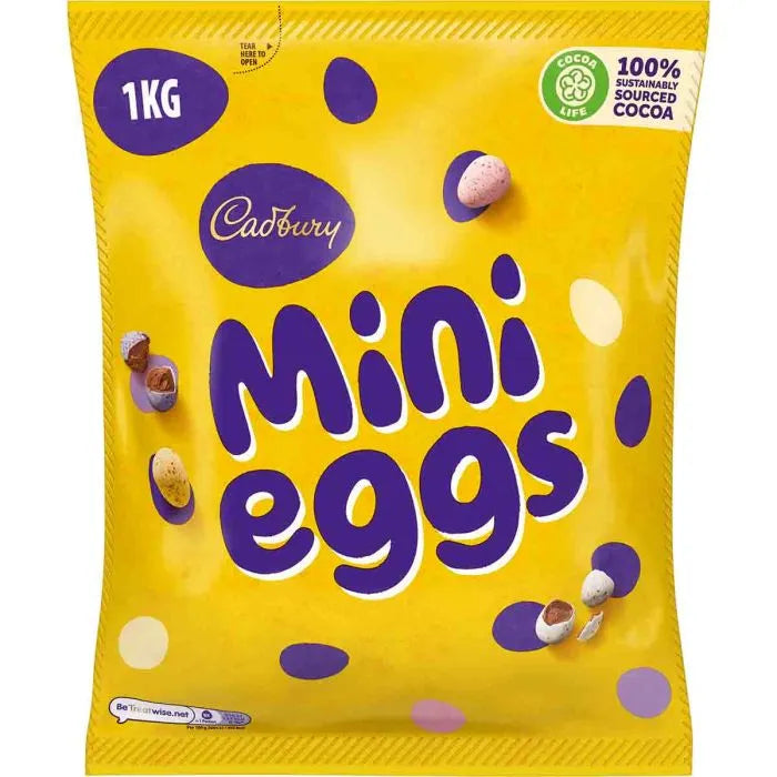 Cadbury Mini Eggs 1 kg Mega Giant Bag Easter - FRAGILE