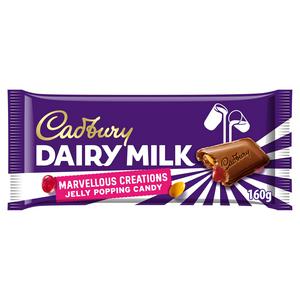 Cadbury Dairy Milk Chocolate Marvellous Smashables Jelly Popping Candy 160g