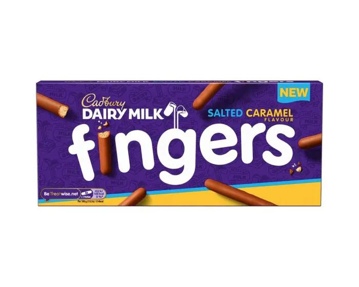 Cadbury Finger Salted Caramel Chocolate Biscuits 114g