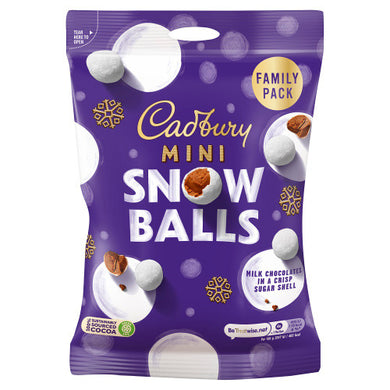 Cadbury Mini Snowball FAMILY SIZE Bag 270g CHRISTMAS