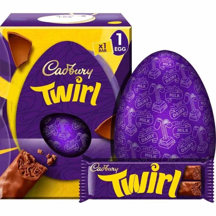 Cadbury Twirl Easter Egg Large 198G - FRAGILE