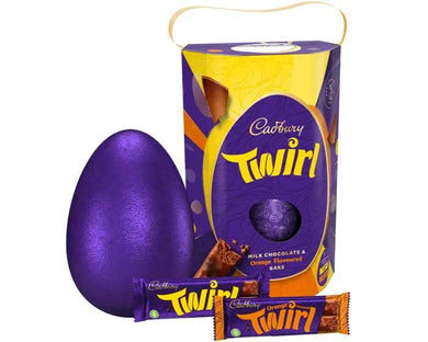 Cadbury Twirl ORANGE Easter Egg Indulgence 241g - FRAGILE