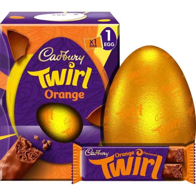 Cadbury Twirl ORANGE Easter Egg Large - FRAGILE