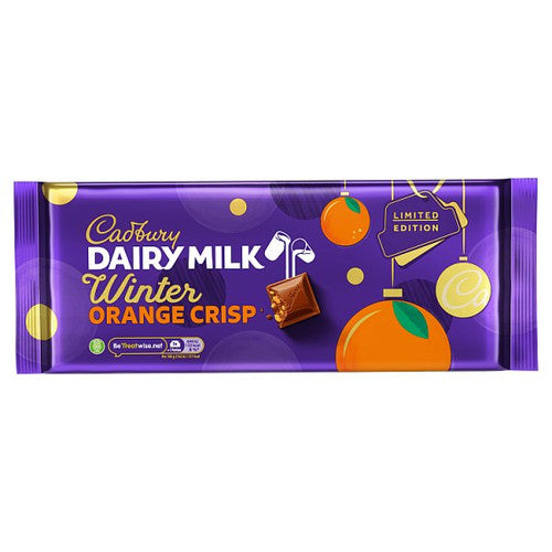 Cadbury Dairy Milk Winter Orange Crisp 360g CHRISTMAS