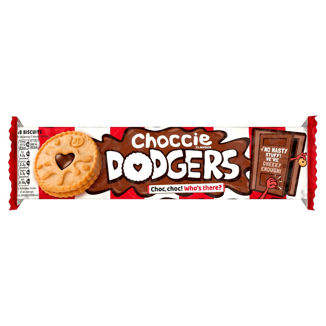 Burtons Choccie Dodgers Biscuits 140g