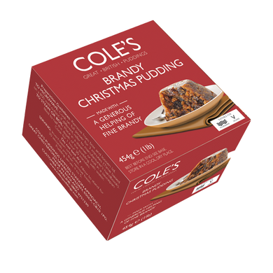 Coles Brandy Christmas Pudding 454g - Christmas