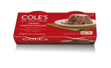 Coles Brandy Christmas Pudding Twin Pack 2 x 110g - Christmas