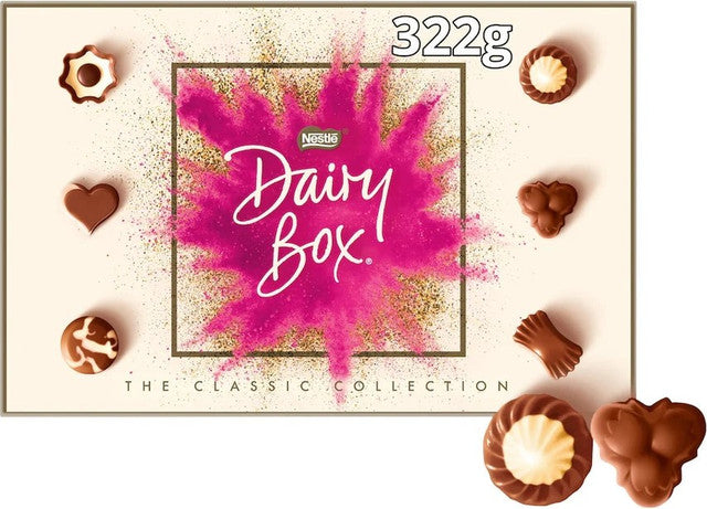 Nestle Dairy Box Chocolates Carton 322g BBE 5/26