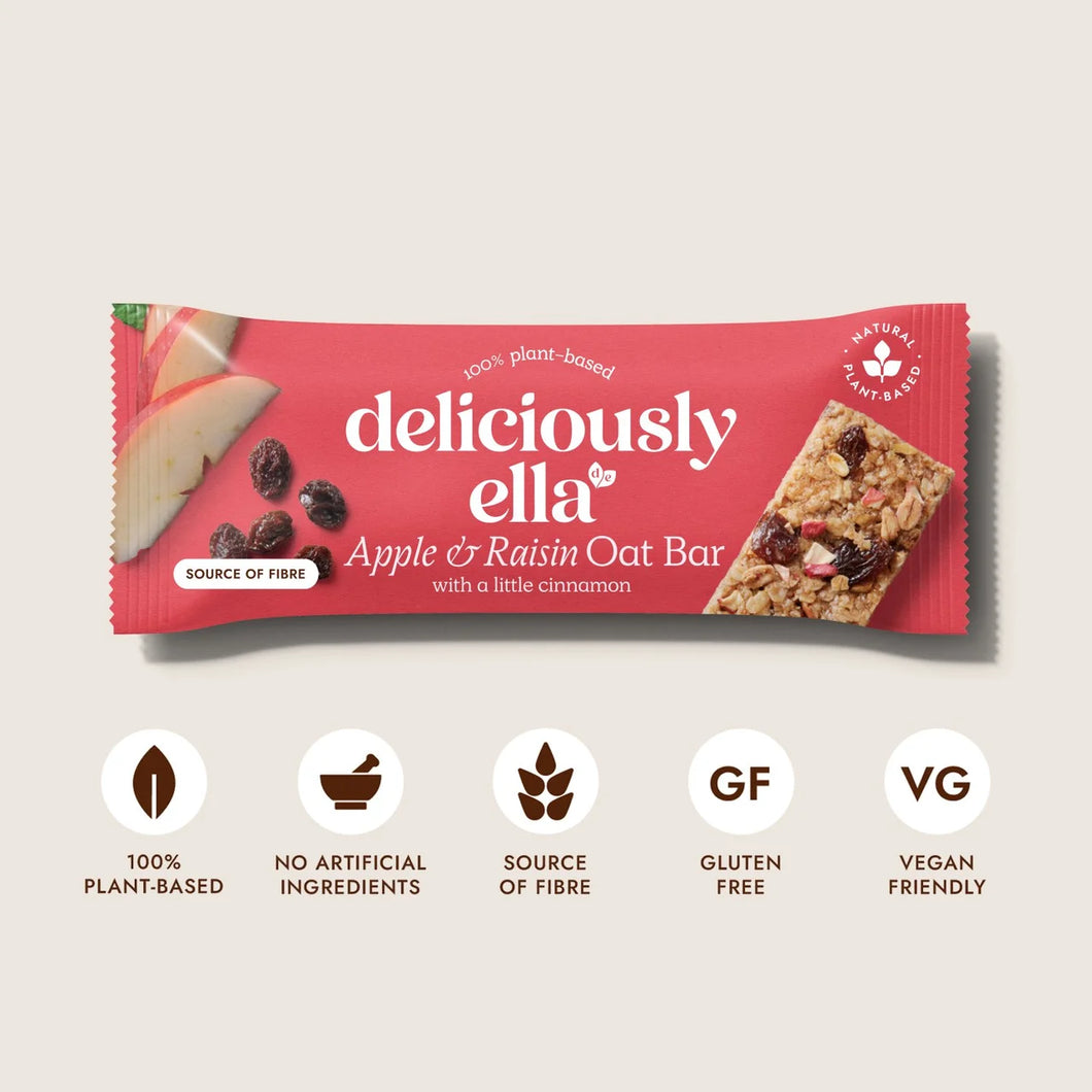 Deliciously Ella Apple, Raisin & Cinnamon Oat Bars 50g