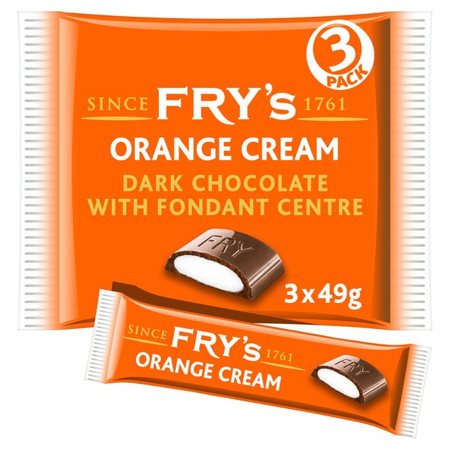 Fry's Orange Cream Bars x 3