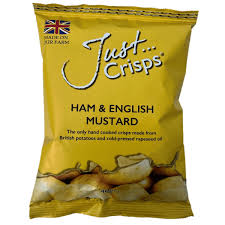 Just Crisps Ham & Mustard Potato Crisps potato chips 40g