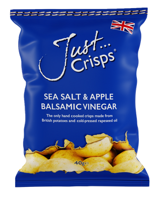 Just Crisps Sea Salt & Apple Balsamic Vinegar Crisps 40g