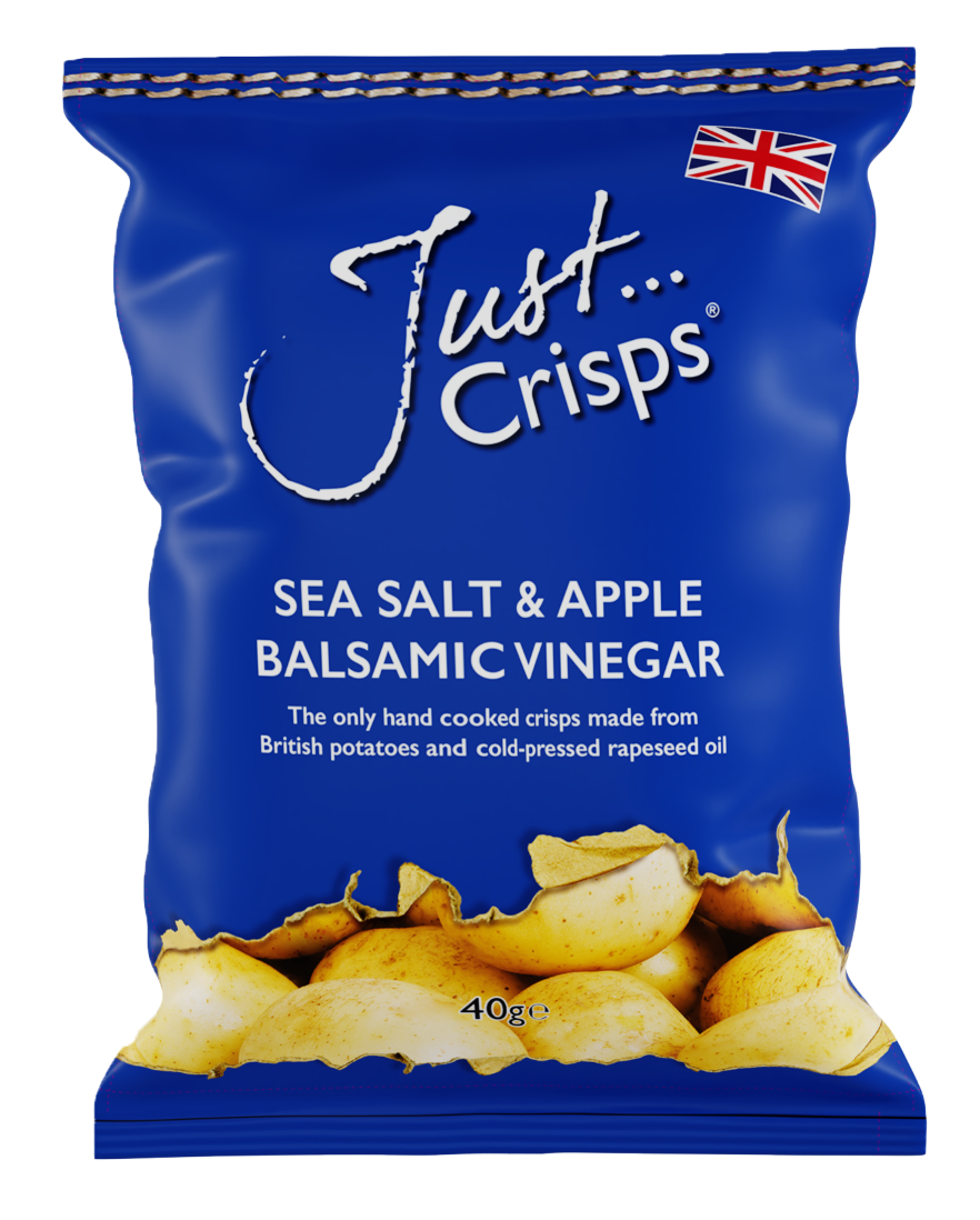 Just Crisps Sea Salt & Apple Balsamic Vinegar Crisps 40g