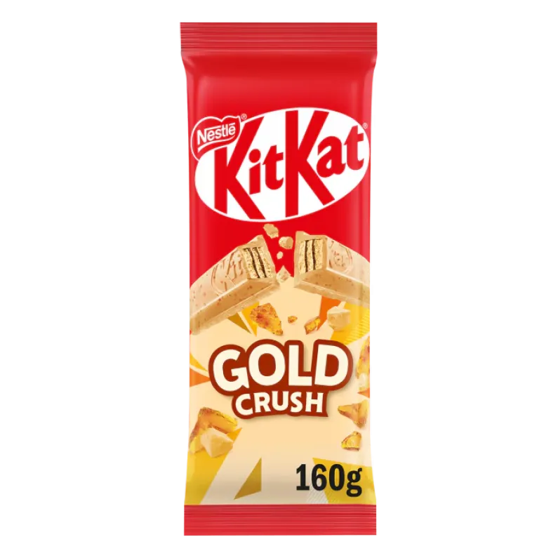 Kit Kat Gold Crush Block Chocolate Bar 160g Australian