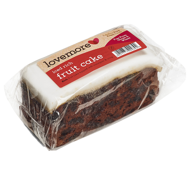 Lovemore Gluten Free Iced Fruit Cake 330g - CHRISTMAS