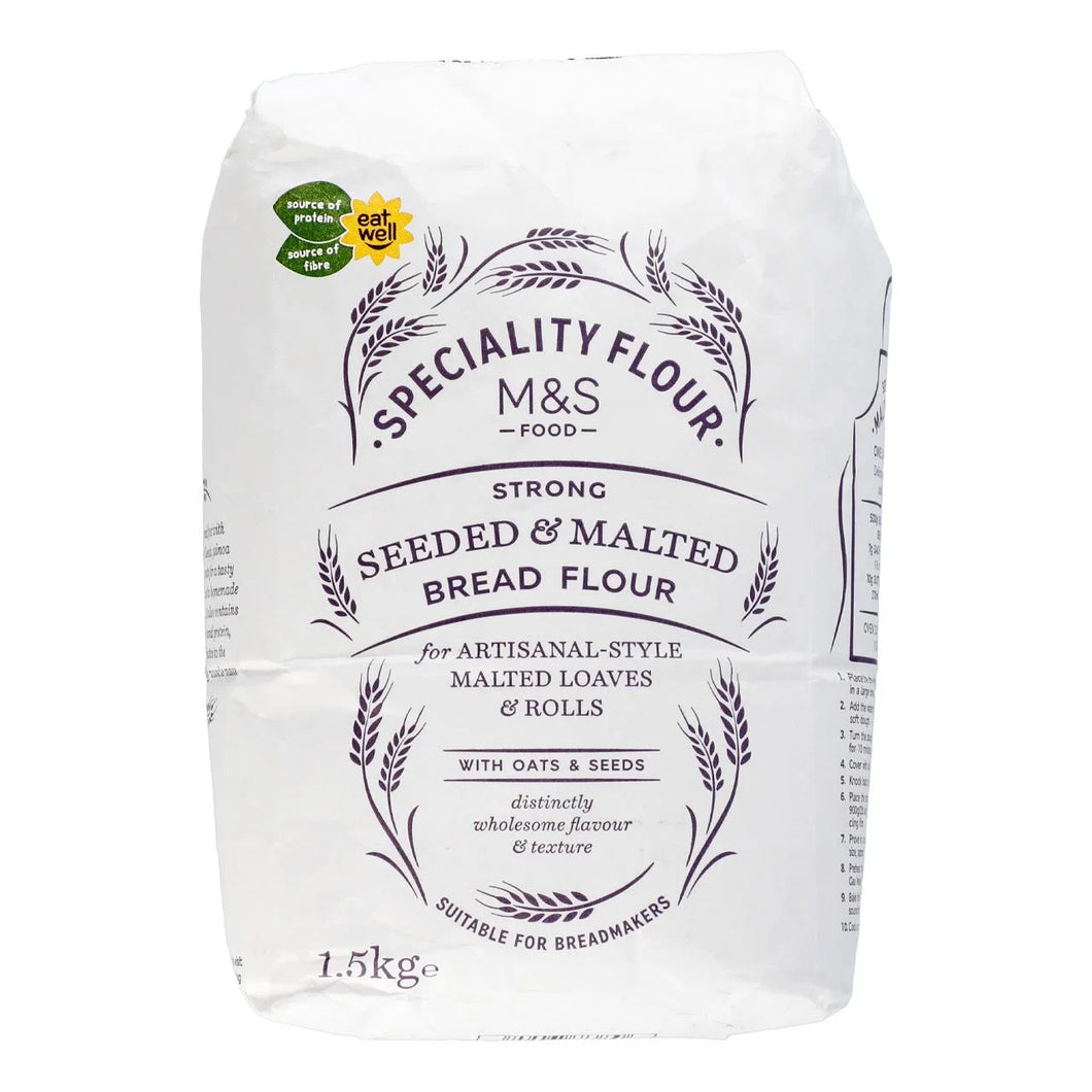 M & S Specialty Flour - Strong Seeded & Malted Bread Flour 1.5kg