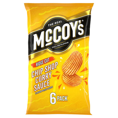 McCoy's Chip Shop curry Sauce Crisps 6 x 25g