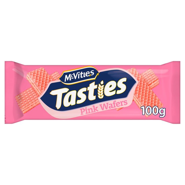 Mcvities Tasties Pink Wafer Biscuits 100g