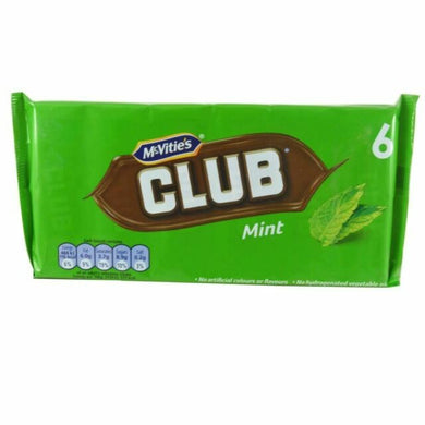 Mcvities Club Mint Biscuit 6's