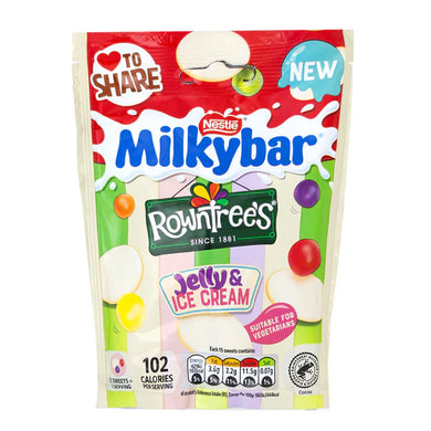Milkybar Buttons Jelly & Ice Cream Pouch 95g NEW