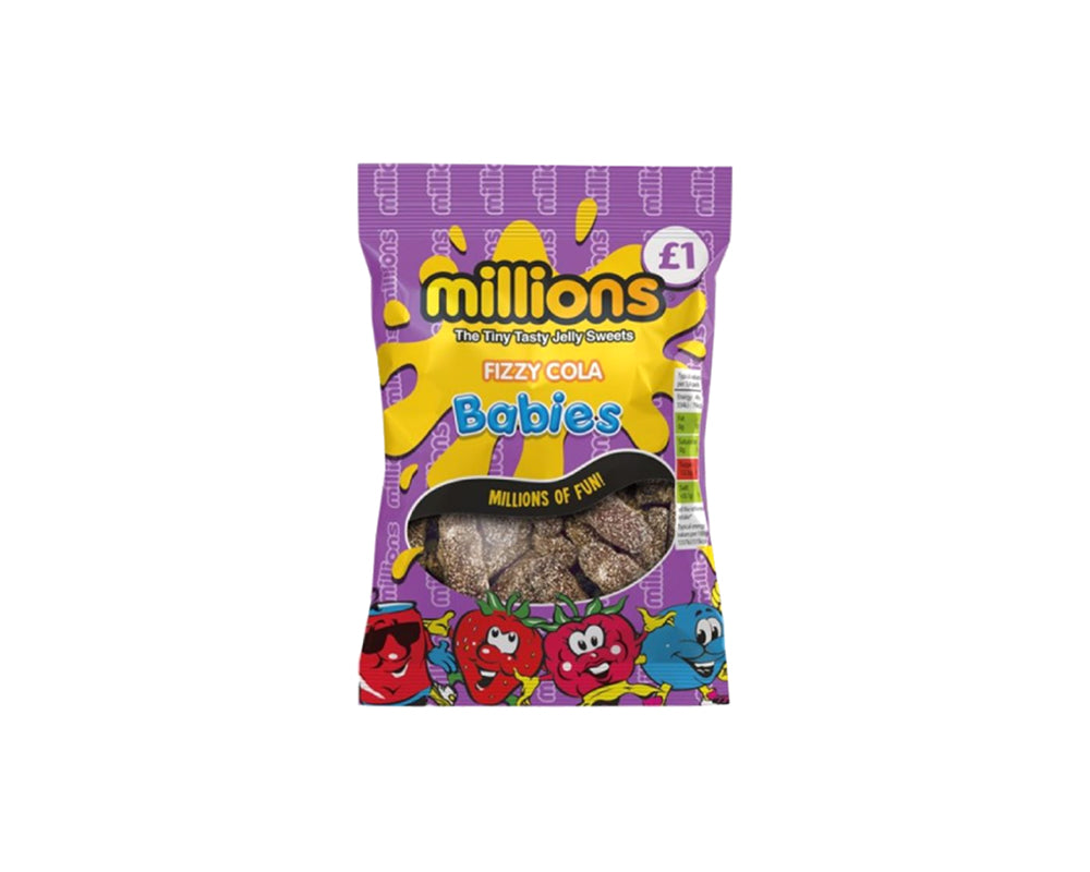 Millions Fizzy cola Babies Bags 120g