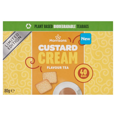 Morrisons Limited Edition Custard Cream Flavour 40 Tea Bags