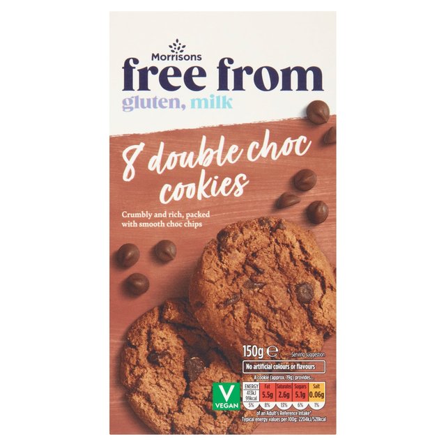 Morrisons Free From Double Chocolate Cookies 150g