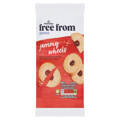 Morrisons Free From Jammy Wheels Biscuits 142g