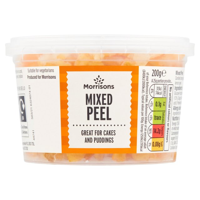 Morrisons Mixed Peel 200g - CHRISTMAS