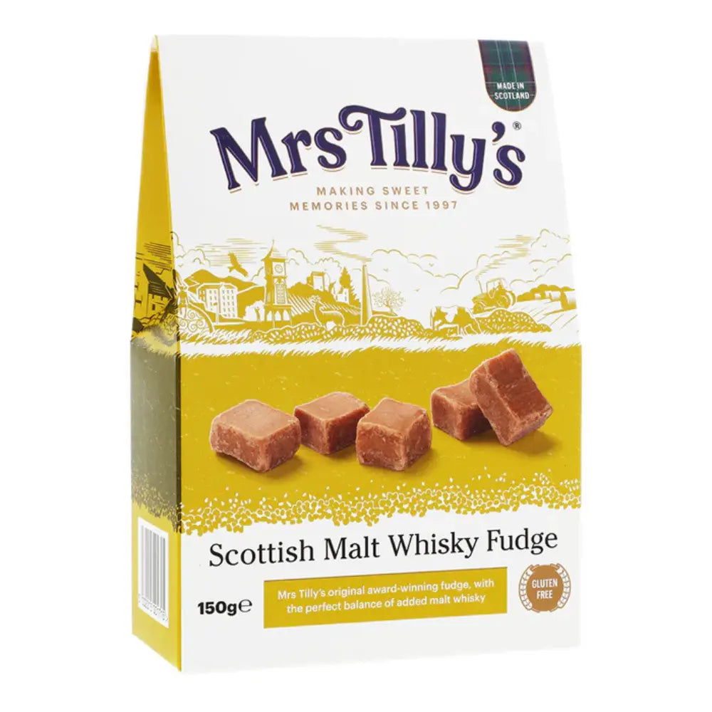 Mrs Tilly's Malt Whisky Scottish Fudge Gift Box 150g