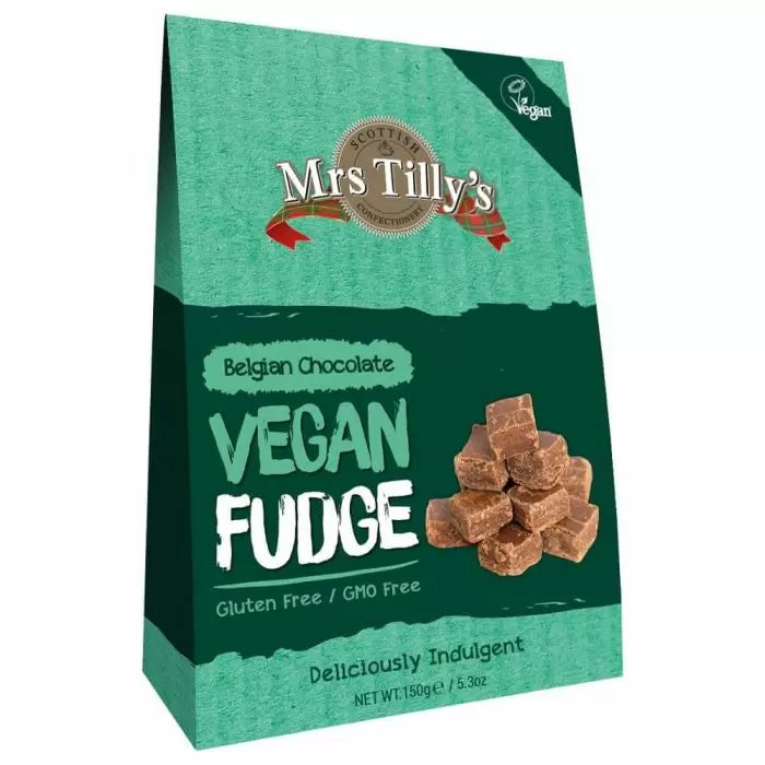 Mrs Tilly's Belgian Chocolate Vegan Fudge Gift Box 150g