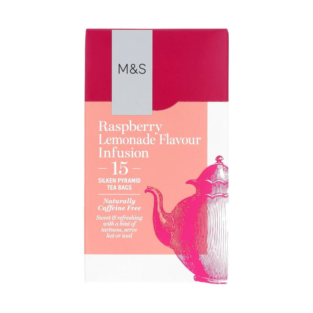 M&S Raspberry Lemonade Flavoured  Infusion Teabags 15ct