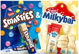 Nestle Kids Medium Selection Box 116g Smarties & Milkybar - Christmas