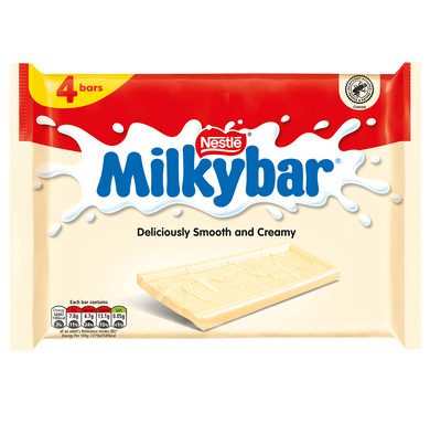 Milky Bar White Chocolate Bar 4 pack 4 x 25g