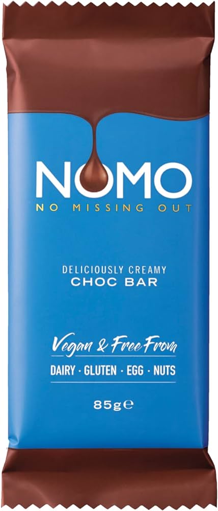 Nomo Creamy Chocolate Bar 85g - Vegan- Dairy Free - Gluten Free