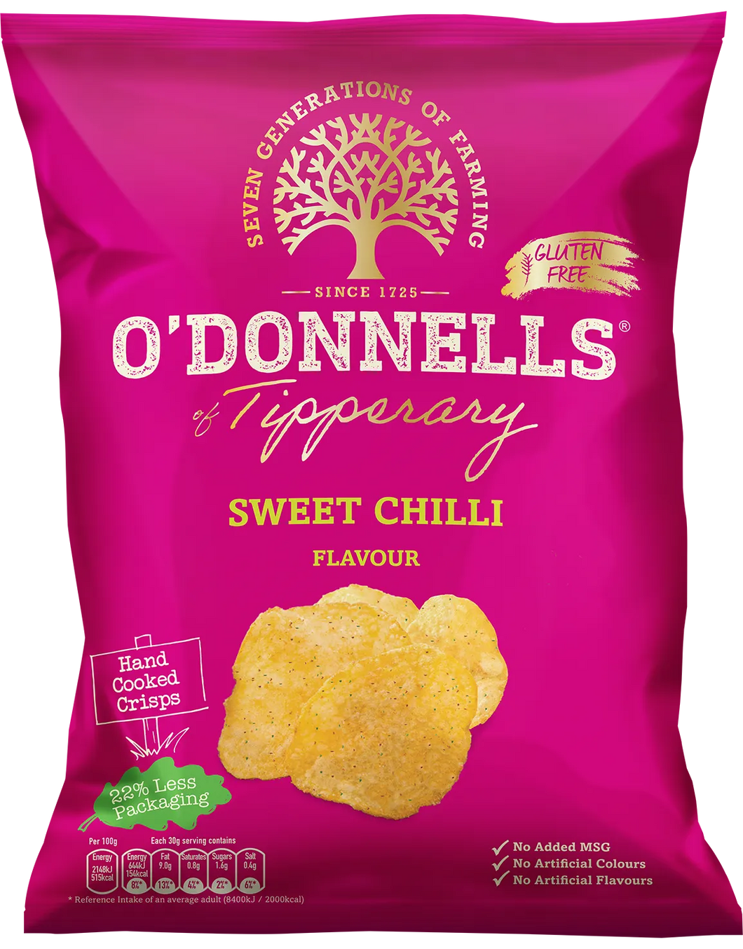 O'Donnells Thai Sweet Chilli Flavour Crisps 47g x 6
