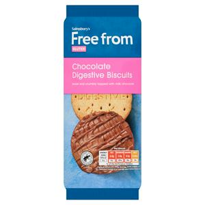 Sainsbury's Deliciously Free From Chocolate Digestives 166g