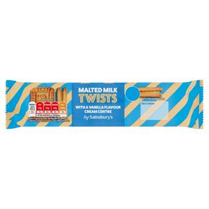 Sainsbury Malted Milk Twist Biscuits 150g