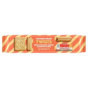 Sainsbury's Peaches & Cream Twists 150g