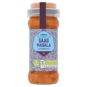 Sainsbury's Aromatic Saag Masala 2 Step Cooking Sauce 360g