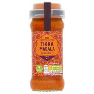 Sainsbury's Rich Tikka Masala 2 Step Cooking Sauce 360g