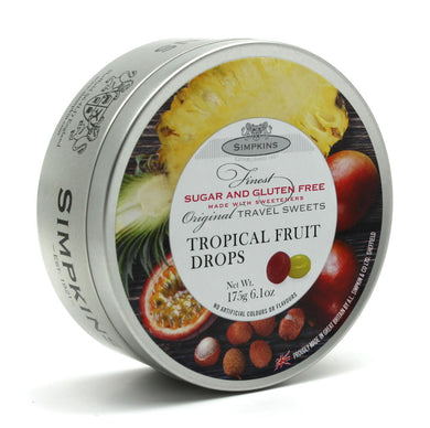 Simpkins Sugar Free Tropical Fruit Drop Tin