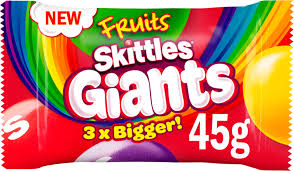 Skittles Giants Sweets Fruit Flavoured 45g