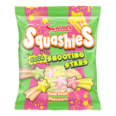 Swizzels Matlow Squashies Sour Shooting Stars Bag 120g