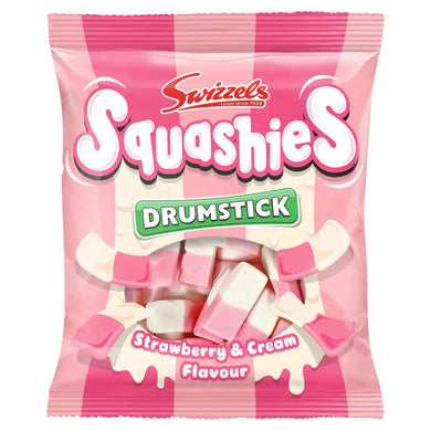 Swizzels Matlow Drumstick Squashies Strawbrerry & Cream Flavour Bag 140g