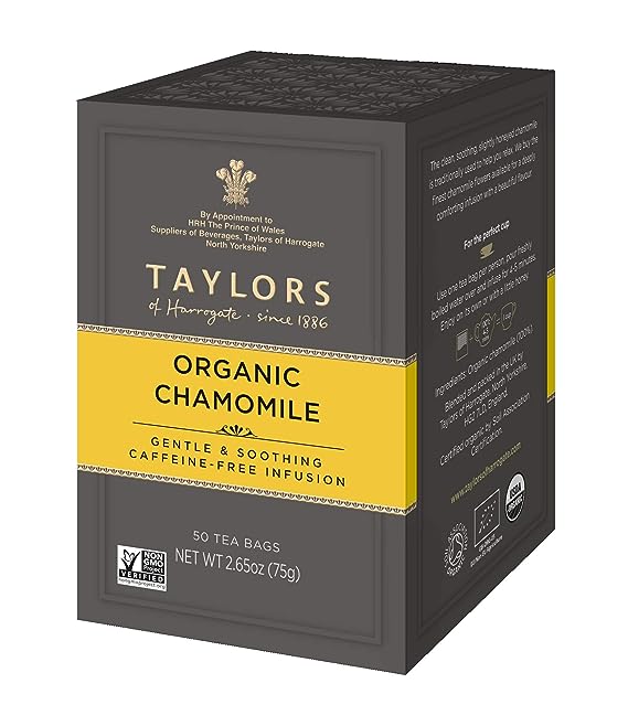 Taylors of Harrogate Organic Chamomile Teabags 50ct